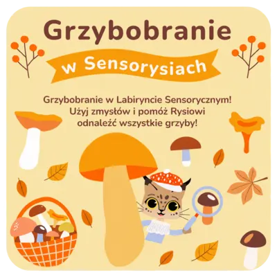 Spektakl sensoryczny Grzybobranie (2-4 lata)